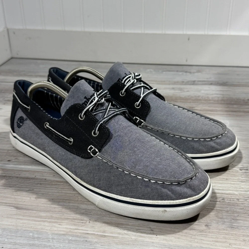 TIMBERLAND Earth keepers Blue Men's Casual Boat Shoes Sz 12